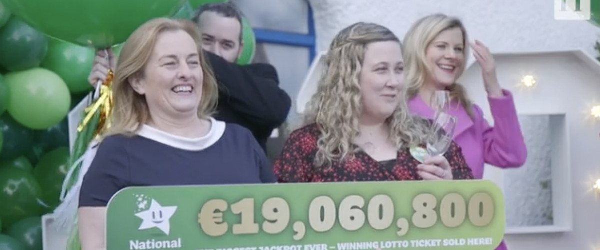 €19m Irish Lotto Jackpot Claimed