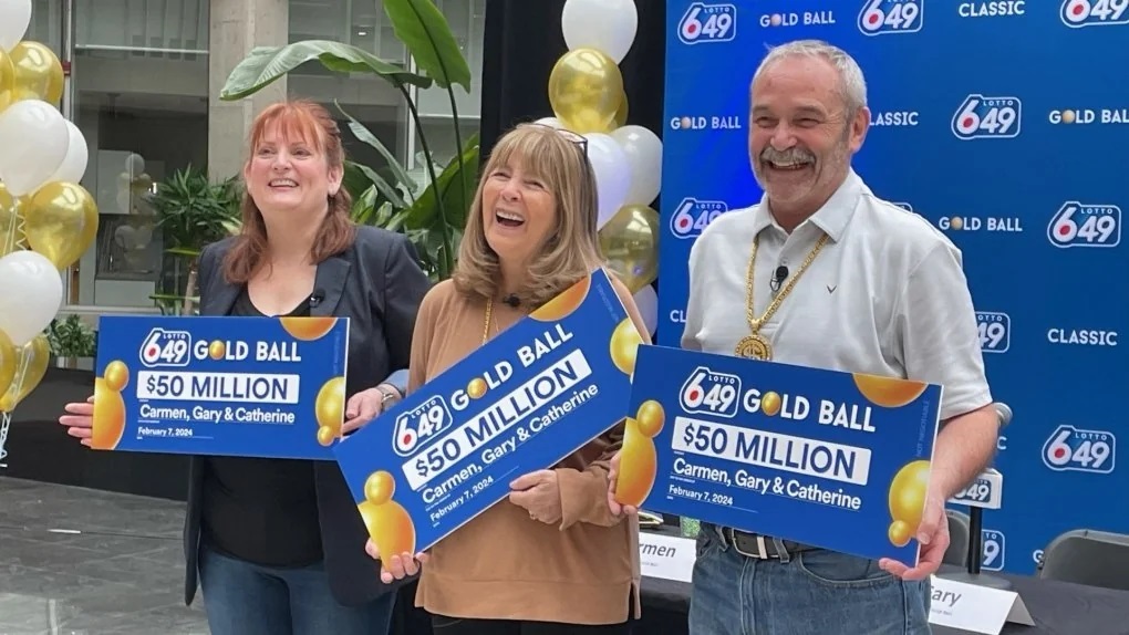 News   2024 02 14 Three Canadian Friends Share 50 Million Lotto 649 Jackpot 